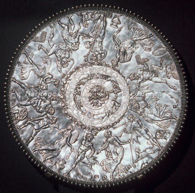 The Great Dish from the Mildenhall treasure, Roman Britain, 4th century. Artist: Unknown
