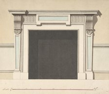 Design for a Chimneypiece, late 18th-early 19th century. Creator: John Yenn.