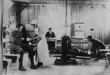 British Voluntary Aid detachment dressing station, 27 Jun 1917. Creator: Bain News Service.