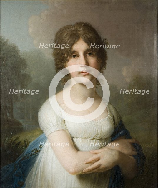 Portrait of Countess Yekaterina Gavriilovna Gagarina (1783-1861), 1801. Artist: Borovikovsky, Vladimir Lukich (1757-1825)