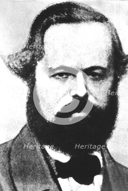 Karl Marx (1818-1883), sociologist, political economist and German.