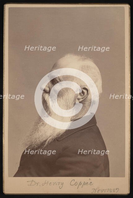 Portrait of Henry Coppee´ (1821-1895), November 1887. Creator: Unknown.