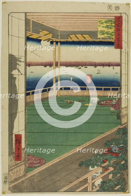 Moon-Viewing Point (Tsuki no misaki), from the series "One Hundred Famous Views of...", 1857. Creator: Ando Hiroshige.