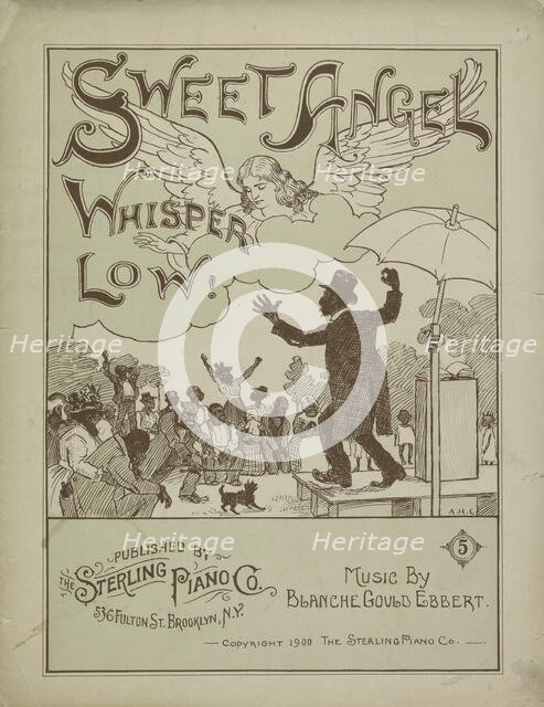 'Sweet angel, whisper low', 1900. Creator: A. H. C..