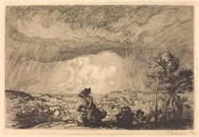 Storm on the Dune, Vendee (L'orage sur la dune, Vendee). Creator: Auguste Lepere.