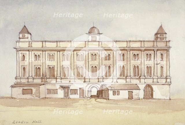 Leadenhall, City of London, 1850. Artist: Thomas Colman Dibdin