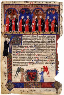 Livre I des annales (1295-1532), Les portraits des capitouls de l'année 1393-1394, 1393-1394. Creator: Anonymous.