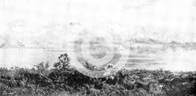 Pictures from the Royal Academy: The Outlook from my Native Cliffs - J. Brett, A.R.A., 1895. Creator: George Meisenbach.