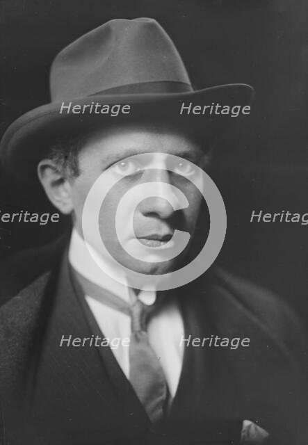 Mr. Stephan Bourgeois, portrait photograph, 1918 Nov. or Dec. Creator: Arnold Genthe.