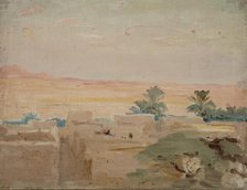Biskra-Desert (Evening), 1909. Creator: Jan Ciaglinski.