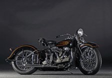 Harley Davidson ELS Knucklelhead 1937. Artist: Simon Clay.