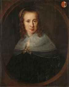 Portrait of Digna de Maets. First Wife of François Leydecker, 1640-1654. Creator: Bernardus Zwaerdecroon.