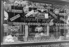 Window display of Hurlebaus' Drug Store, 1897-1898, 1897 or 1898. Creator: Frances Benjamin Johnston.