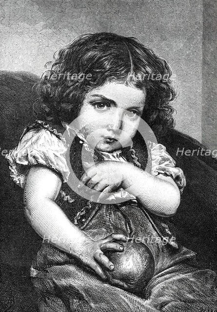 "The Spoiled Child" by M. Piot, from a photograph by the Berlin Photographic Company, 1876. Creator: Unknown.