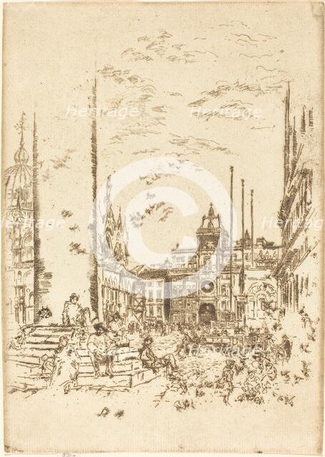 The Piazzetta, 1880. Creator: James Abbott McNeill Whistler.