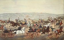 Speeding on the Avenue, pub. 1870, Currier & Ives (Colour Lithograph) 