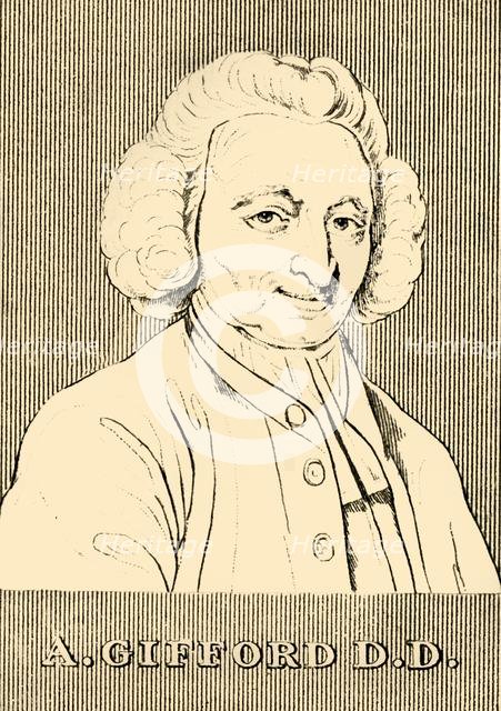 'A. Gifford D.D.', (1700-1784), 1830. Creator: Unknown.