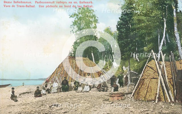 Fishing camp on Lake Baikal, 1904-1917. Creator: Unknown.