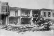 Wrecked Washington houses, 1914. Creator: Bain News Service.