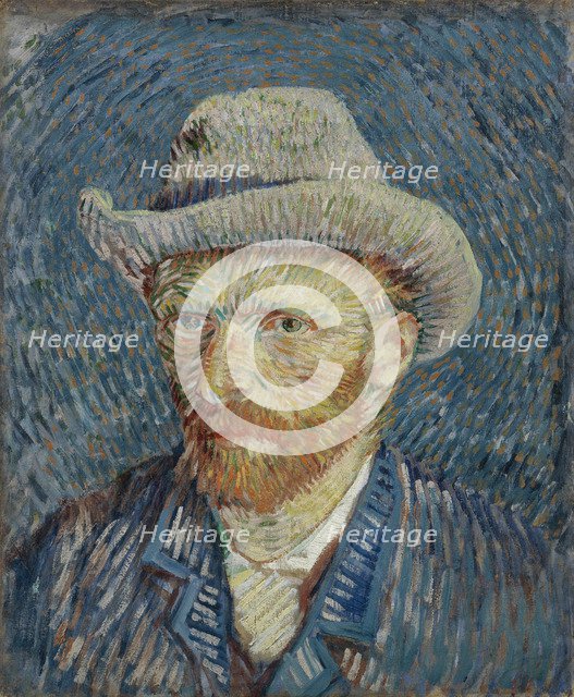 Self-Portrait with Grey Felt Hat.