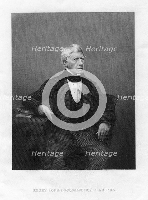 Henry Peter Brougham, Baron Brougham and Vaux, Scottish-born British jurist and politician. Artist: Anon