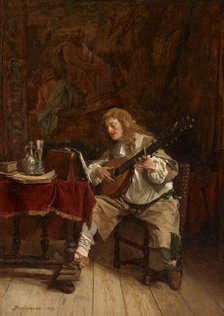The Musician, 1859. Creator: Jean Louis Ernest Meissonier.