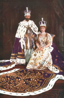 King George V and Queen Mary, 1911. Artist: W&D Downey.