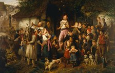 The juggler: a village fair, 1873. Artist: Beinke, Fritz (1842-1907)