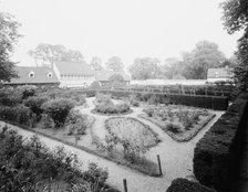 Servants' quarters and garden at Mt. Vernon, c.between 1910 and 1920. Creator: Unknown.