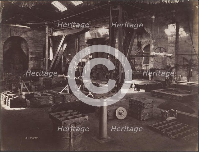 The Foundry, 1870s-80s. Creator: Louis Lafon.