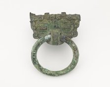 Mask and ring, Eastern Zhou to Han dynasty, 770 BCE-220 CE. Creator: Unknown.