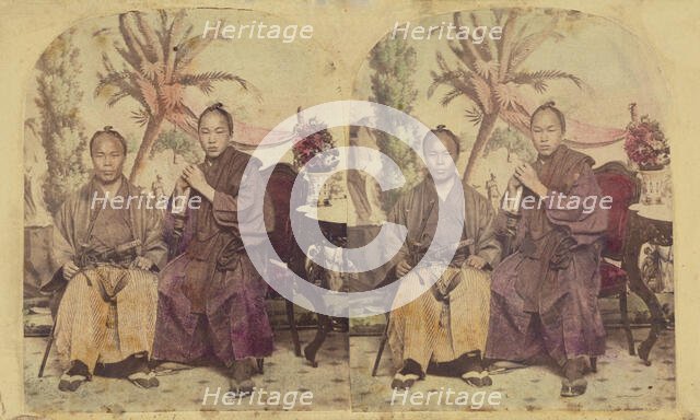 Two Members of the First Japanese Diplomatic Mission to the United States..., neg 1860. Creator: Charles De Forest Fredricks.