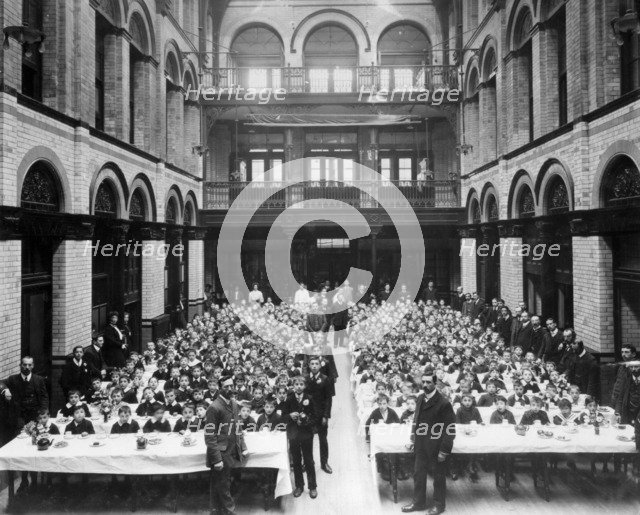 Purim party at the Jewish Free School, 1908. Artist: Unknown