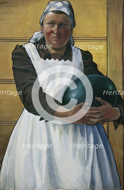 Woman with a melon, 1933. Creator: Udo Weith.