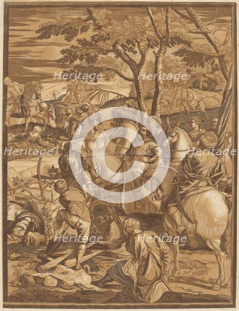 The Crucifixion (Right Panel), 1741. Creator: John Baptist Jackson.