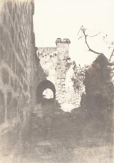 Jérusalem, Via Dolorosa, Reste antique, 1854. Creator: Auguste Salzmann.