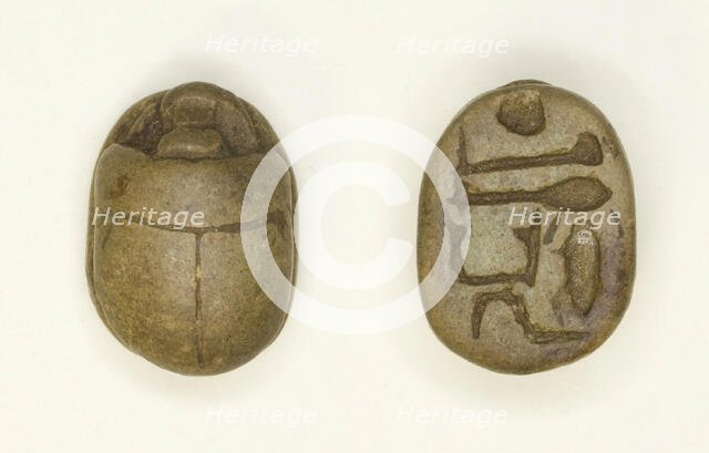 Scarab: Aakheperkara (Thutmose I), Egypt, New Kingdom, Dynasty 18, Reign of Thutmose I... Creator: Unknown.