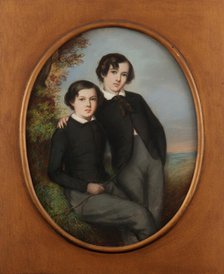 Portrait of J. McNeill Whistler and His Brother William (Dr. William Whistler), 1847. Creator: Emile Francois Dessain.