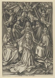The Coronation of the Virgin, from The Life of the Virgin. Creator: Israhel van Meckenem.