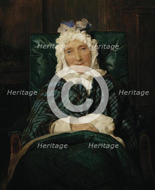 Aloisia Eltz in an armchair, 1834. Creator: Ferdinand Georg Waldmuller.