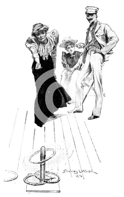 Deck-quoits, 1895. Creator: Stanley Llewellyn Wood.
