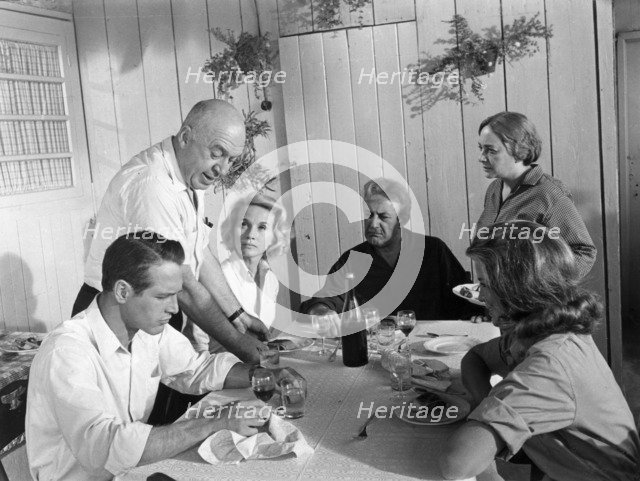 Director and cast of Exodus, 1960. Artist: Unknown