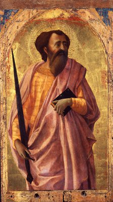 Saint Paul. From the Altarpiece for the Santa Maria del Carmine in Pisa, 1426.