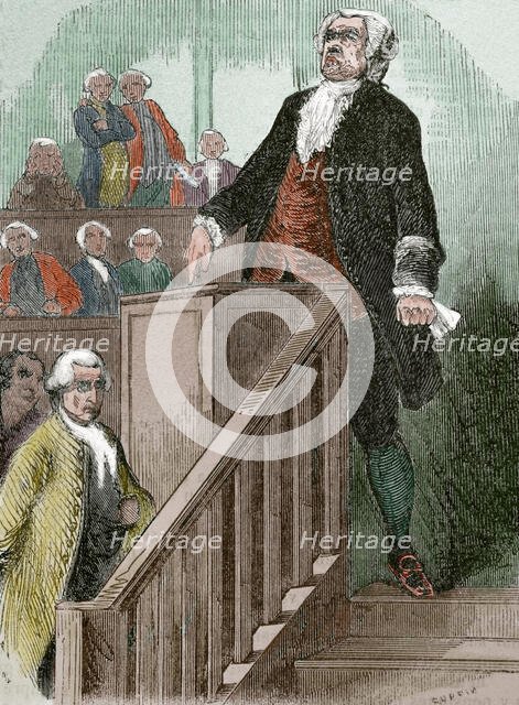 Honore Gabriel Riquetti (1749-1791), Comte de Mirabeau, in the tribune, 1851. Creator: Unknown.