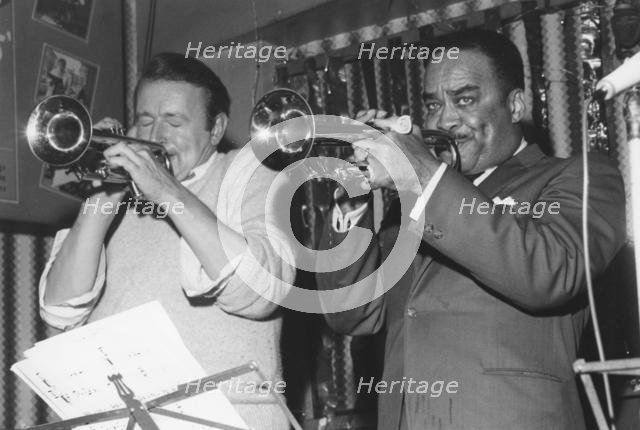 Humphrey Lyttleton and Buck Clayton, Wood Green, London, 1964. Creator: Brian Foskett.