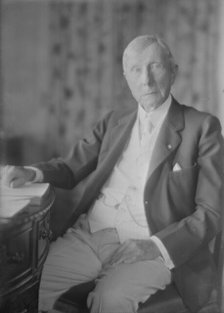 Mr. J.D. Rockefeller, portrait photograph, 1918 Aug. 2. Creator: Arnold Genthe.