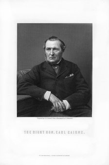Hugh McCalmont Cairns, 1st Earl Cairns, British statesman, 1881.Artist: George J Stodart