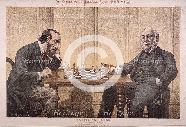 'Political Chess', 1887. Artist: Tom Merry