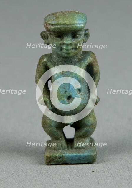 Amulet of the God Pataikos, Egypt, Late Period, Dynasties 26-31 (664-332 BCE). Creator: Unknown.