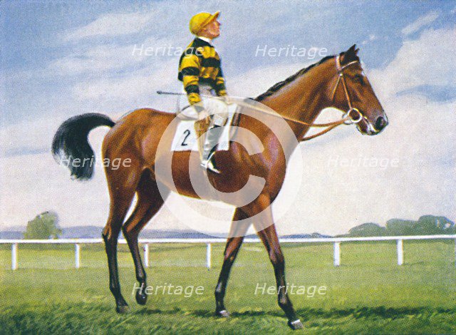 Meadow, Jockey: T. Weston', 1939. Artist: Unknown.